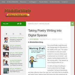 How We Took Our Poetry Writing into Digital Spaces