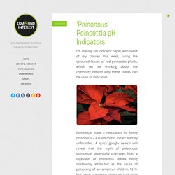 ‘Poisonous’ Poinsettia pH Indicators