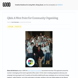 Q&amp;A: A West Point for Community Organizing - Walking Distance