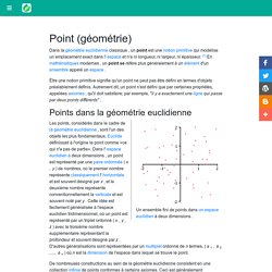 Point (géométrie)