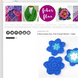 6 Point Granny Star, Free Crochet Pattern + Video