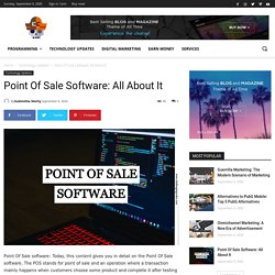 Point Of Sale Software : All About It. Challenging Coder