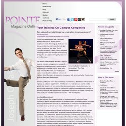 Pointe magazine – Ballet at its Best.