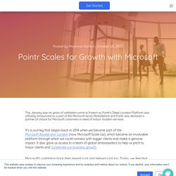 Pointr Scales for Growth with Microsoft