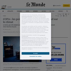 COP21 : les points clés de l’accord universel sur le climat