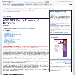 Data Points: ADO.NET Entity Framework Overview