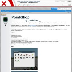 PointShop for Garry's Mod 13 v2