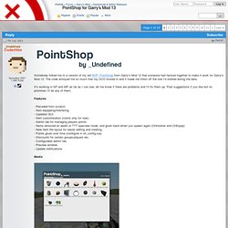 PointShop for Garry's Mod 13