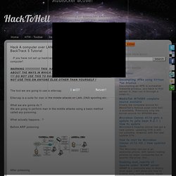 Hack A computer over LAN via ARP poisoning using BackTrack
