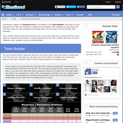 Pokémon Team Builder — Build the Perfect Team