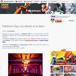 Pokémon Day: Les détails et la date !