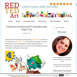 Pokemon Evolution DIY Kaleidoscope Paper Toy