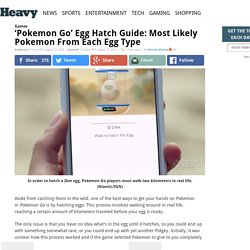 ‘Pokemon Go’ Hatching: Most Likely Species For Each Egg