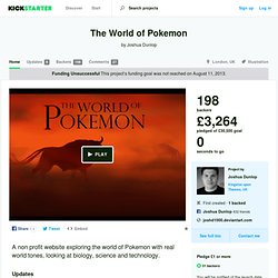 The World of Pokemon by Joshua Dunlop