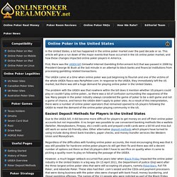 OnlinePokerRealMoney.net - US Poker Sites For Real Money