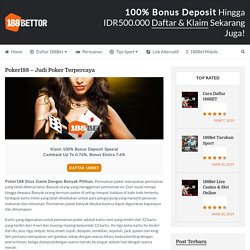 Daftar Poker188 - Judi Poker Terpercaya - 188Bettor