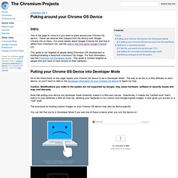 Poking around your Chrome OS Device