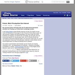 Polaris: Mehr Privatsphäre fürs Internet
