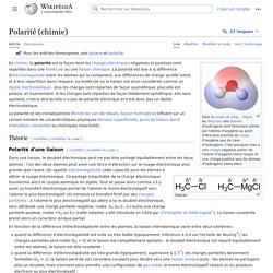Polarité (chimie)