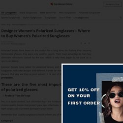 Where to Buy Women's Polarized Sunglasses