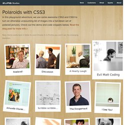 Creating Polaroid Style Images with Just CSS - ZURB Playground - ZURB.com