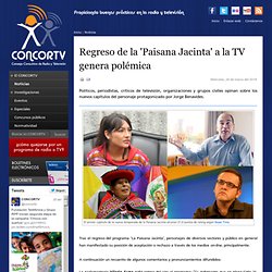 Regreso de la 'Paisana Jacinta' a la TV genera polémica