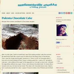 Polenta Chocolate Cake
