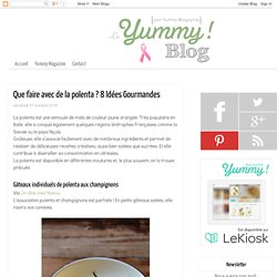 Que faire avec de la polenta ? 8 Idées Gourmandes - Le Yummy Blog par Yummy Magazine