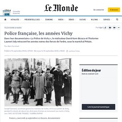 Police française, les années Vichy
