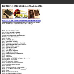 Police Radio Codes
