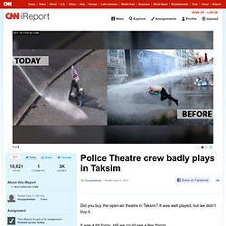 Police Theatre crew badly plays in Taksim