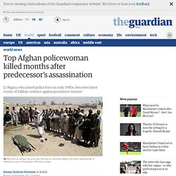 Top Afghan policewoman killed months after predecessor's assassination