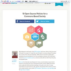 10 Open Source Policies for a Commons-Based Society