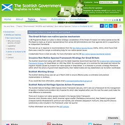 Scotland & GB Invasive Species