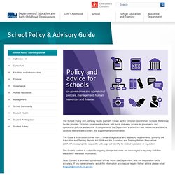 Policy and advice for schools