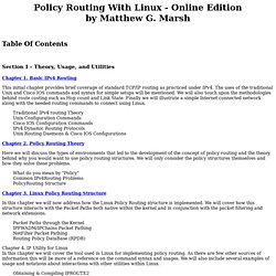 Policy Routing with Linux - Online Edition