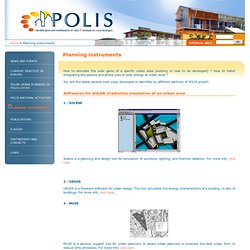 POLIS - Planning instruments