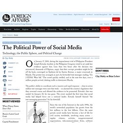 The Political Power of Social Media