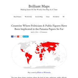 Countries Where Politicians & Public Figures Have Been Implicated in the Panama Papers So Far