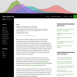 Politieke kleur voorzitters Raden van Toezicht