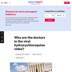Who are the doctors in the viral hydroxychloroquine video?