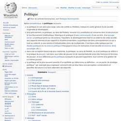 Politique