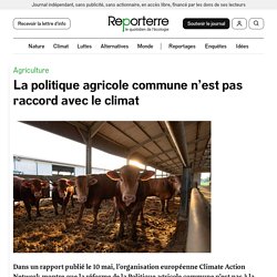 15-18 mai 2021 La politique agricole commune n’est pas raccord avec le climat