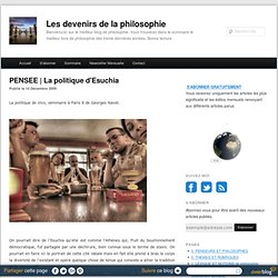 La politique d'Esuchia - Les devenirs de la philosophie à Paris 8