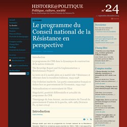 Histoire@Politique n°24 : Le dossier : Introduction