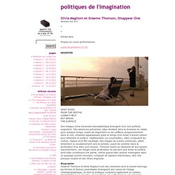 POLITIQUES DE L'IMAGINATION