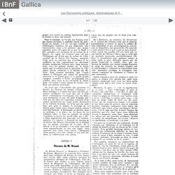 Les Documents politiques, diplomatiques et fi... - Gallica mobile website