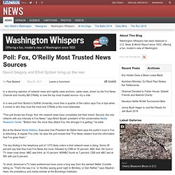 Poll: Fox, O'Reilly Most Trusted News Sources - Washington Whispers