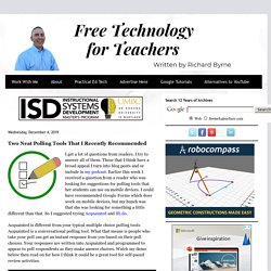 Tecnología gratuita para docentes: dos herramientas de votación ordenadas que recomendé recientemente