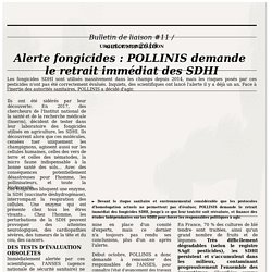 POLLINIS - bulletin d'informations Automne 2018